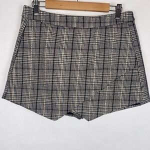 American Threads Plaid Skort Shorts Large EUC